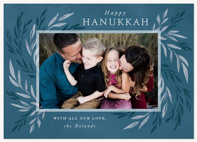 Leaf Array Hanukkah Cards