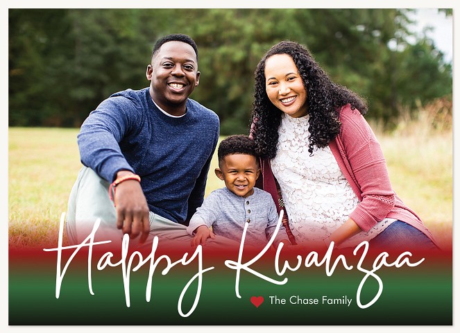 Ombre Kwanzaa Kwanzaa Cards