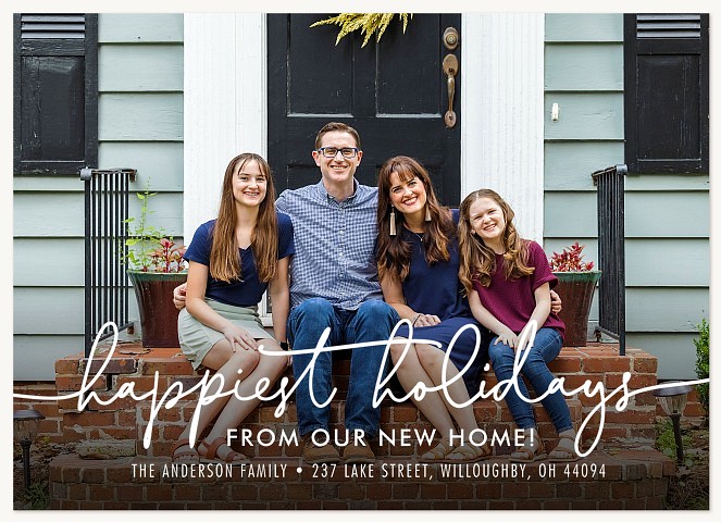 Sweetly Scripted Personalized Holiday Cards