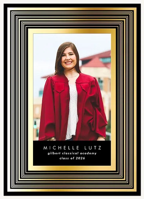 Ridged Frame Graduation Cards