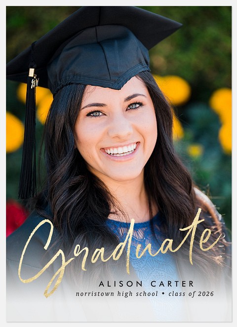 Simply Golden Graduation Cards