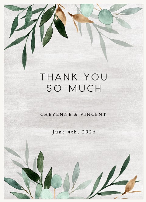 Modern Rustic Thank You Cards 