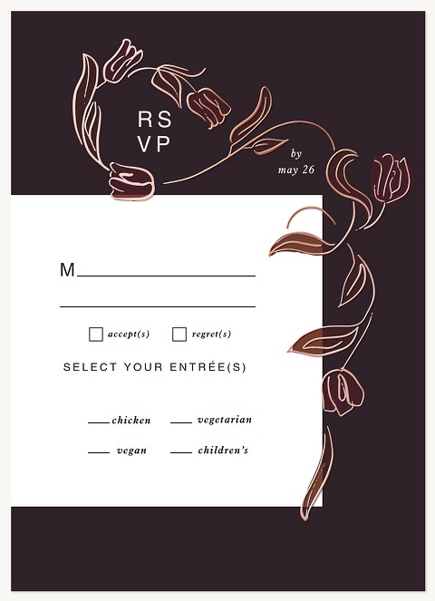 Fairytale Romance Wedding RSVP Cards