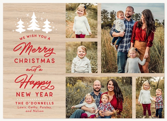 Rustic Variety Personalized Holiday Cards