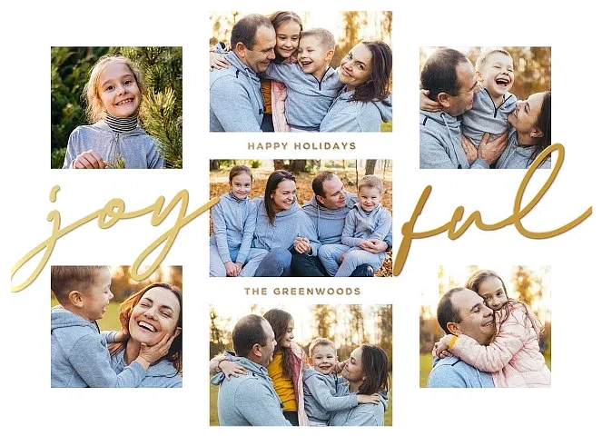 Joyful Gallery Personalized Holiday Cards