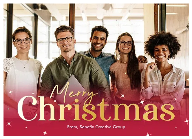 Shining Holidays Business Holiday Cards