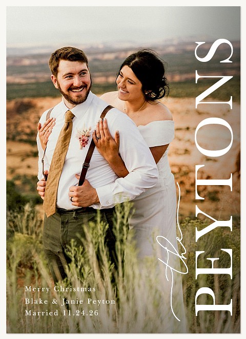Big Name Personalized Holiday Cards