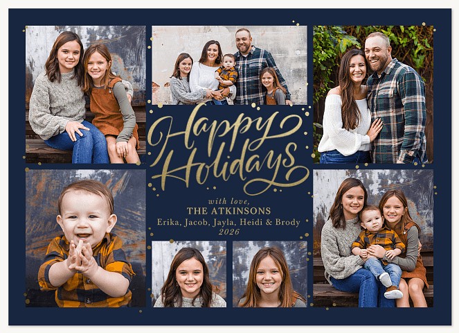 Golden Gallery Personalized Holiday Cards