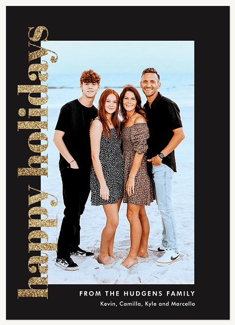 Glitter Side Personalized Holiday Cards