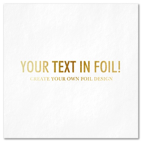 Create Your Own Foil Design Custom Napkins