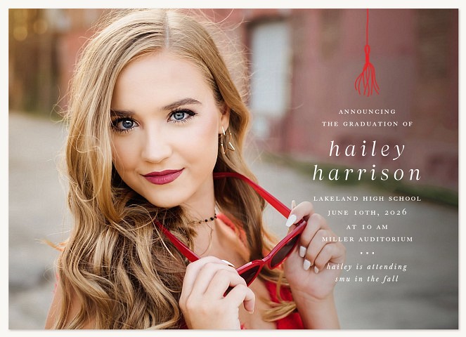 Tassel Accent Graduation Cards