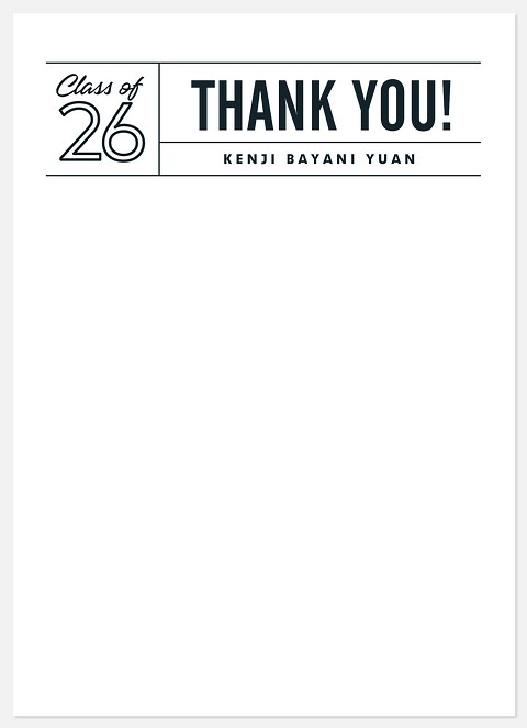 Refined Lines Thank You Cards 