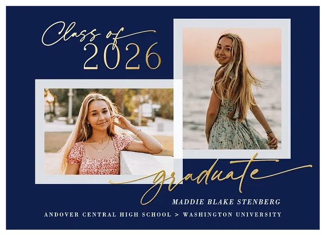 Sheer Duet Graduation Cards