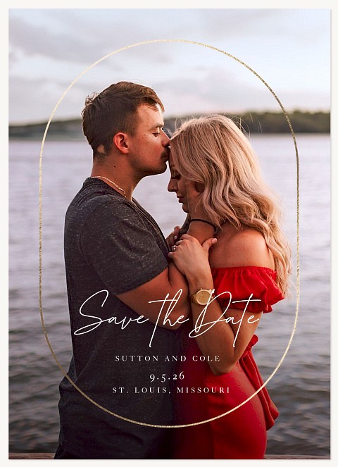 Oval Elegance  Save the Date Cards