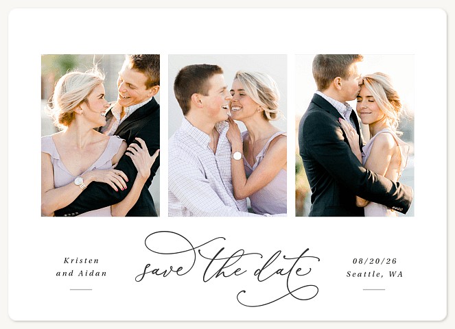 Sweet Trio Save the Date Magnets