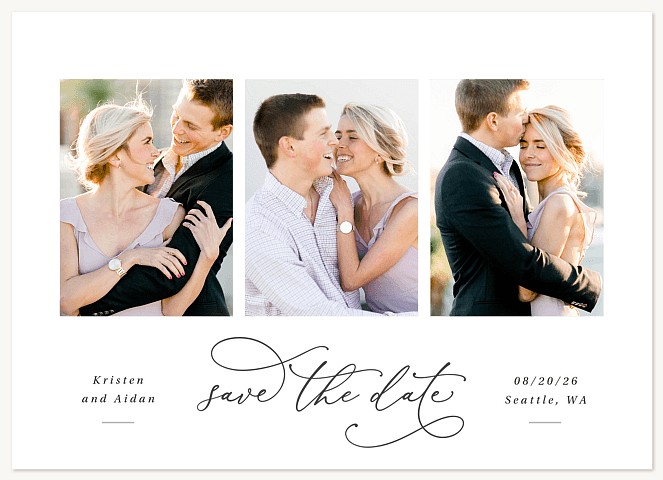 Sweet Trio Save the Date Cards