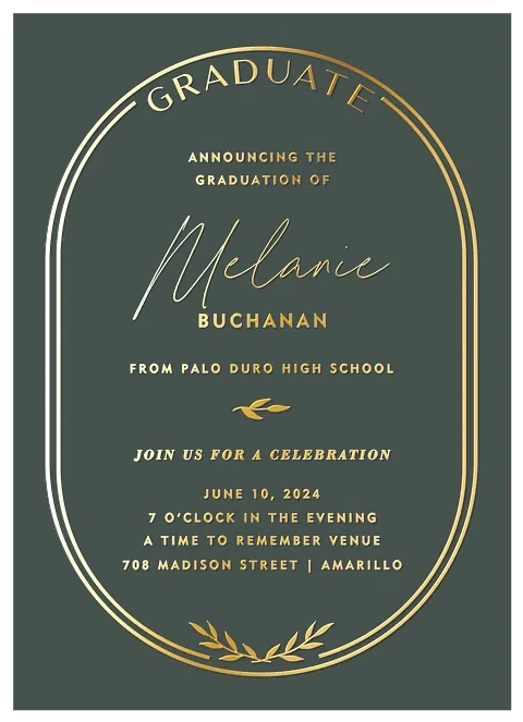 Classic Arch Quinceañera RSVP Cards