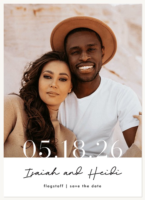 Minimalist Date Save the Date Cards