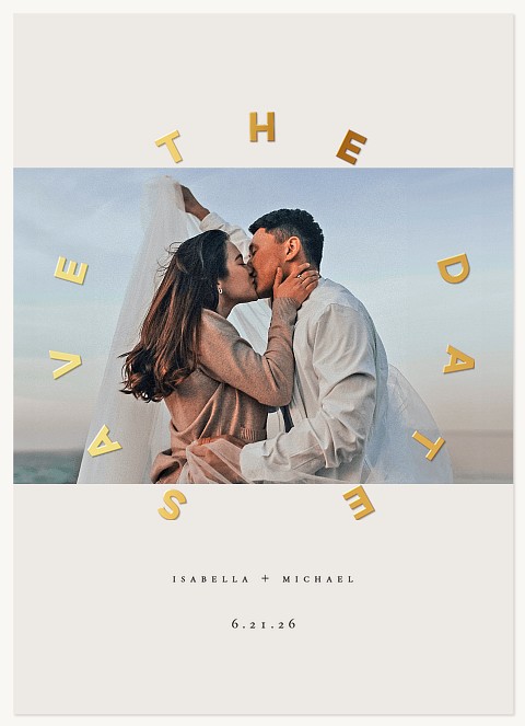 Radiant Circle Save the Date Cards