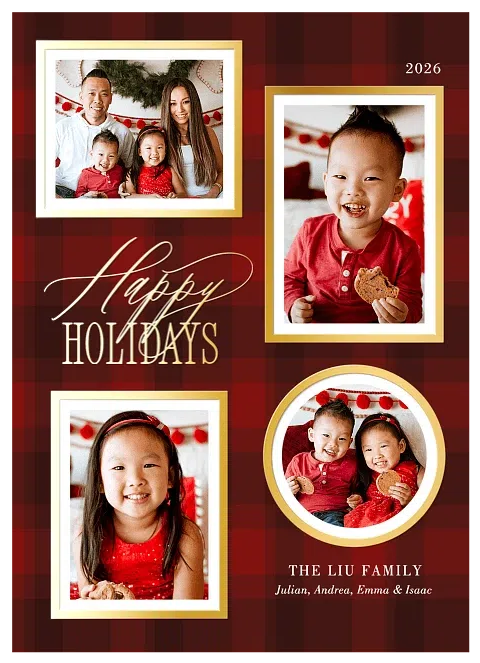 Gallery Wall Personalized Holiday Cards