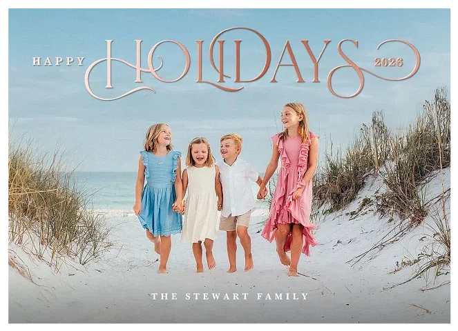 Grand Holiday Personalized Holiday Cards