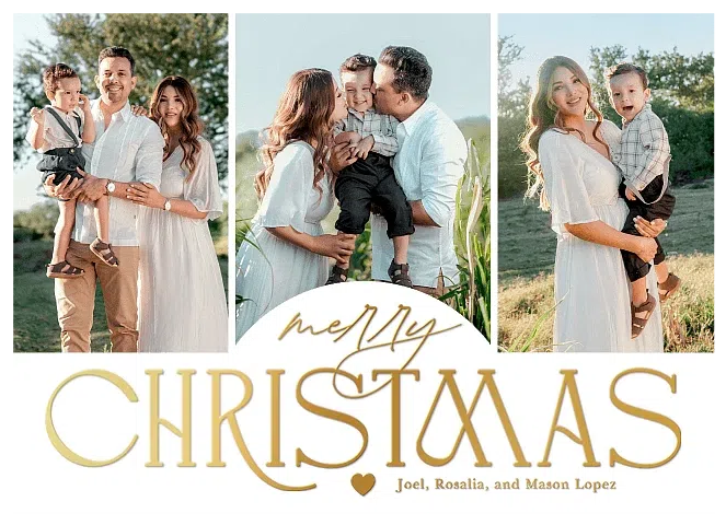 Bold And Sweet Personalized Holiday Cards