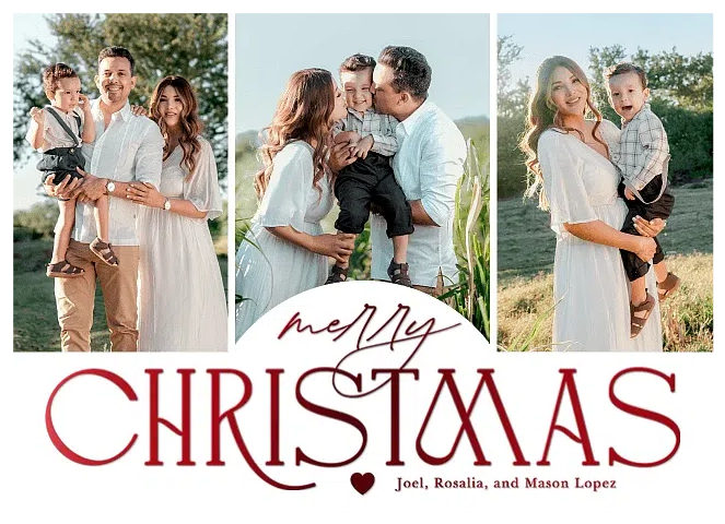 Bold And Sweet Personalized Holiday Cards