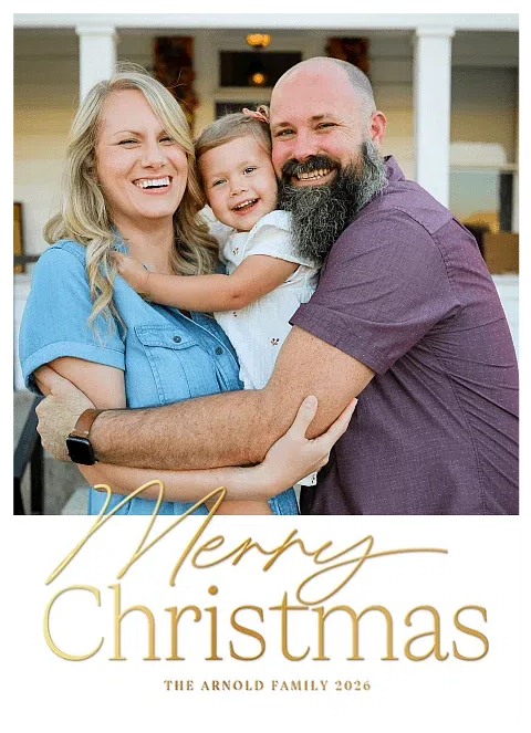 Simple Mix Personalized Holiday Cards