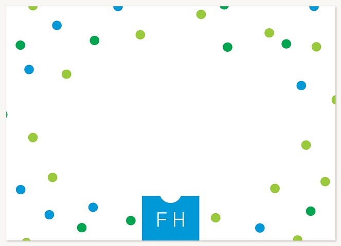 Colorful Confetti Stationery For Kids