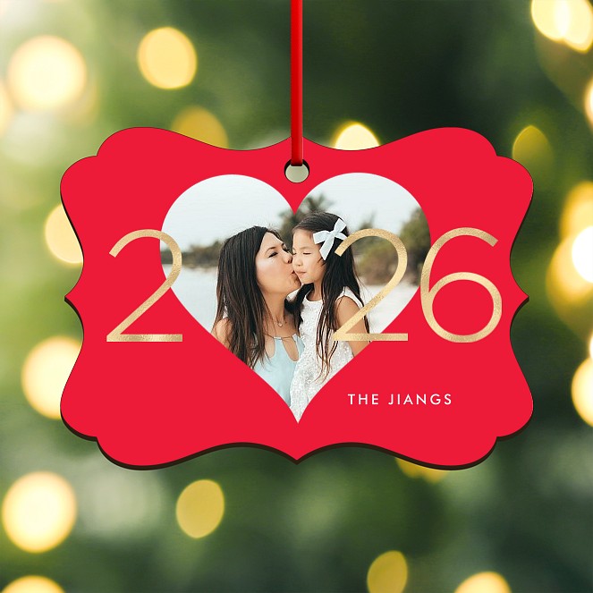 New Year Love Custom Ornaments