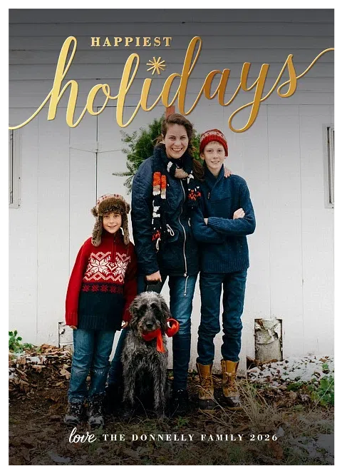 Classic Holidays  Photo Holiday Cards