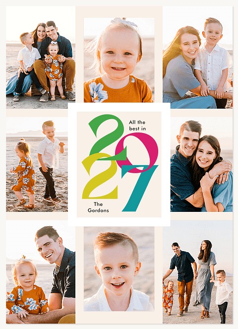 Intertwined Year Personalized Holiday Cards