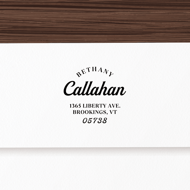 Arched First Name | Custom Rubber Stamps