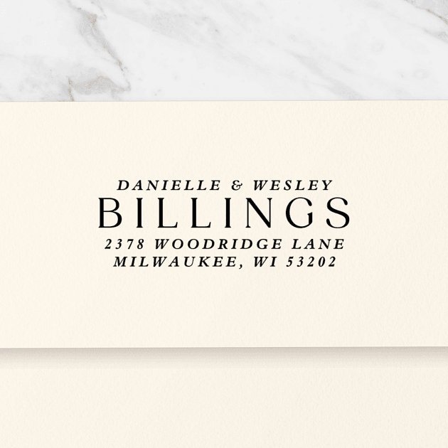 Large Last Name | Custom Rubber Stamps