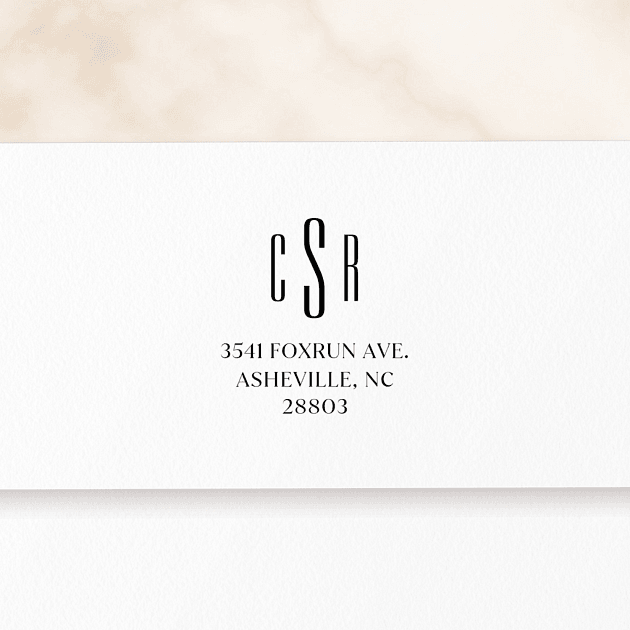 Elegant Initials | Custom Rubber Stamps