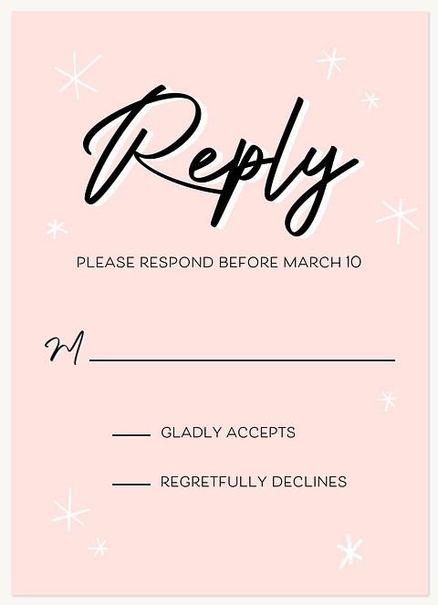 Golden Tiara Quinceañera RSVP Cards