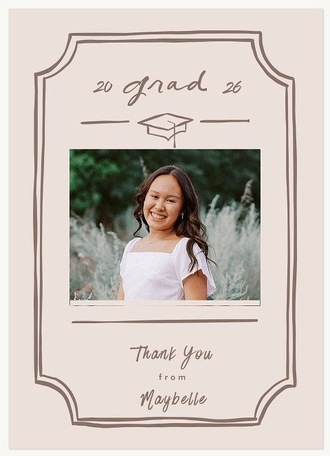 Marker Edge Thank You Cards 