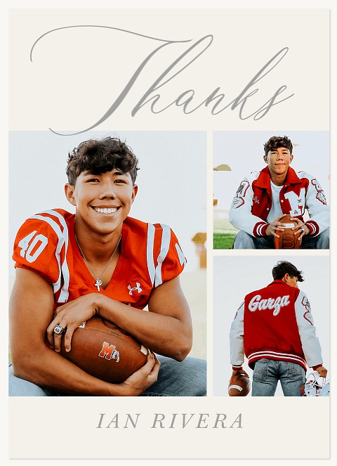 Big Script Thank You Cards 