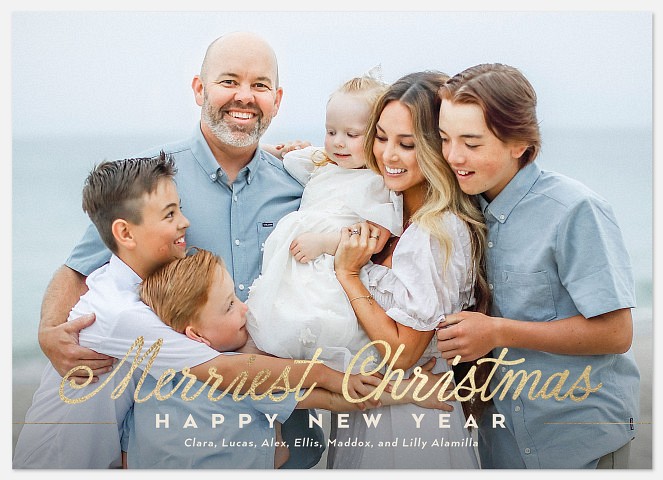Gleaming Greetings Holiday Photo Cards