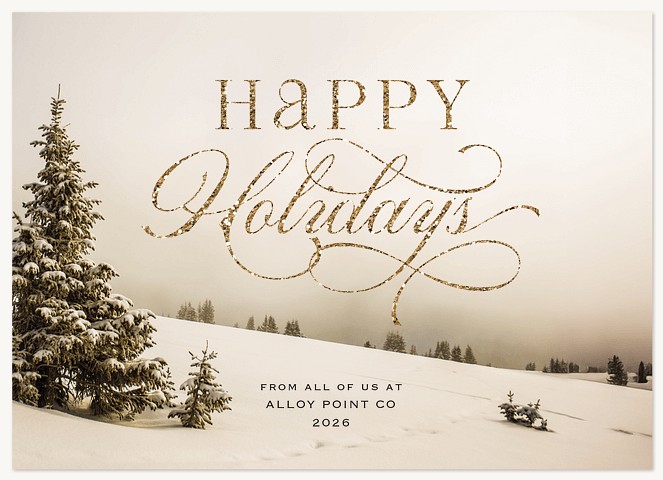 Snowy Serenity Business Holiday Cards
