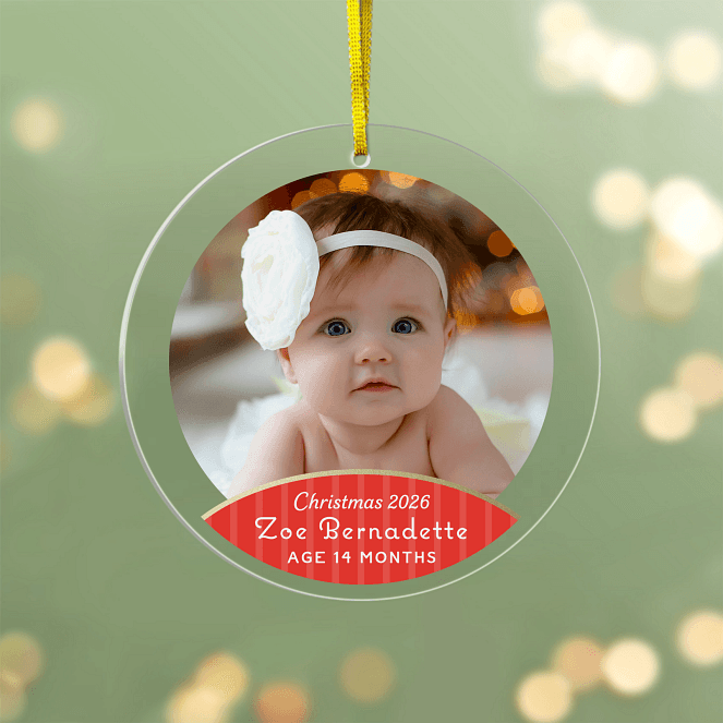 Gilded Ric Rac Personalized Ornaments