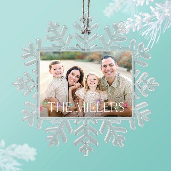 Colorful String Lights Personalized Ornaments
