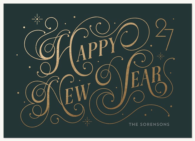 Fanciful Year Personalized Holiday Cards