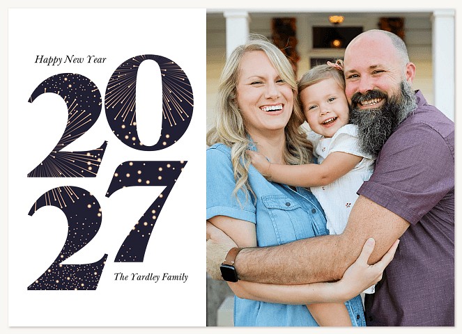 Bursting With Joy Personalized Holiday Cards