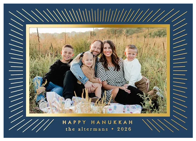 Radiant Greeting Hanukkah Cards