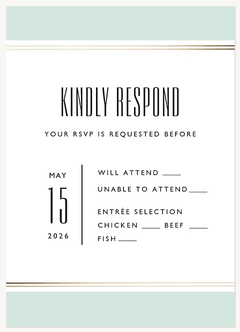 Athenaeum Wedding RSVP Cards