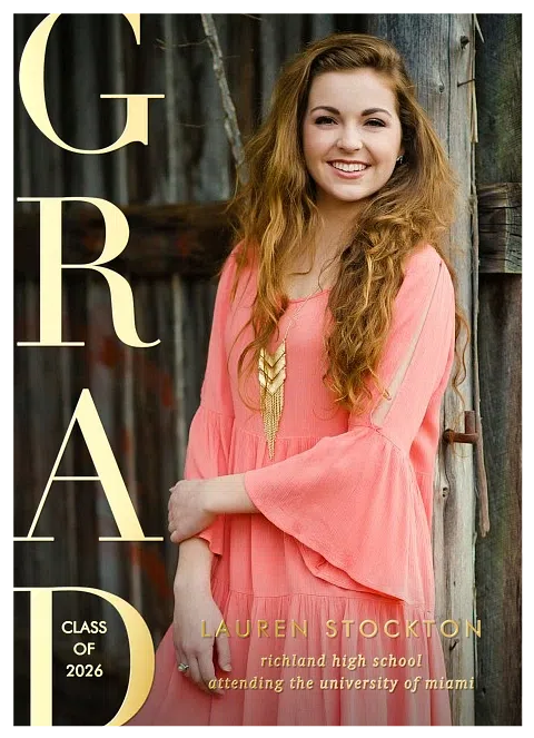 Brilliant Stacks Graduation Announcements