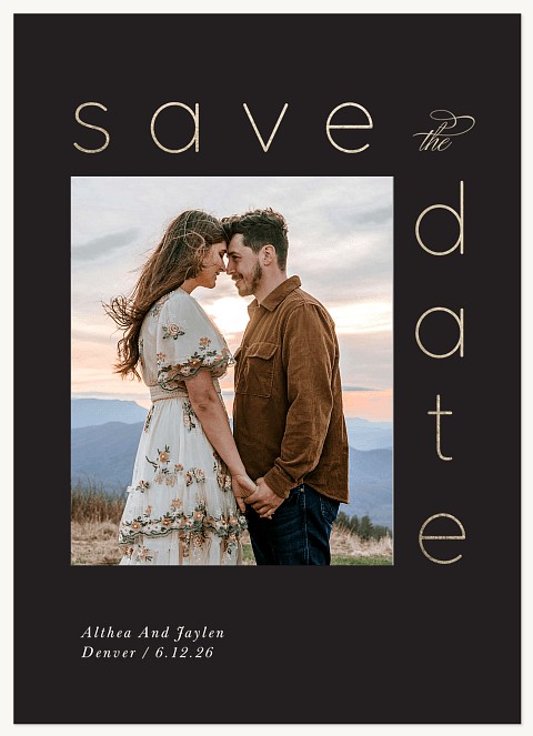 Framed Request Save the Date Cards
