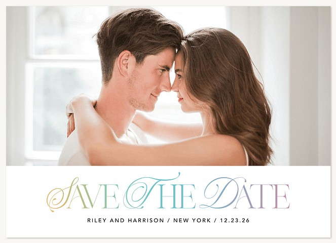 Opal Flourish Save the Date Cards