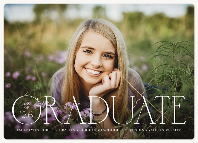 Typographic Graduate Graduation Cards